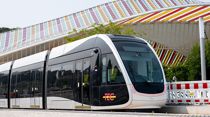 The Liège tram enters service